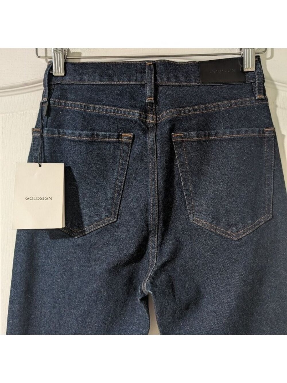 NWT Goldsign | The High Rise Slim In Rinse Dark Wash - Picture 9 of 15